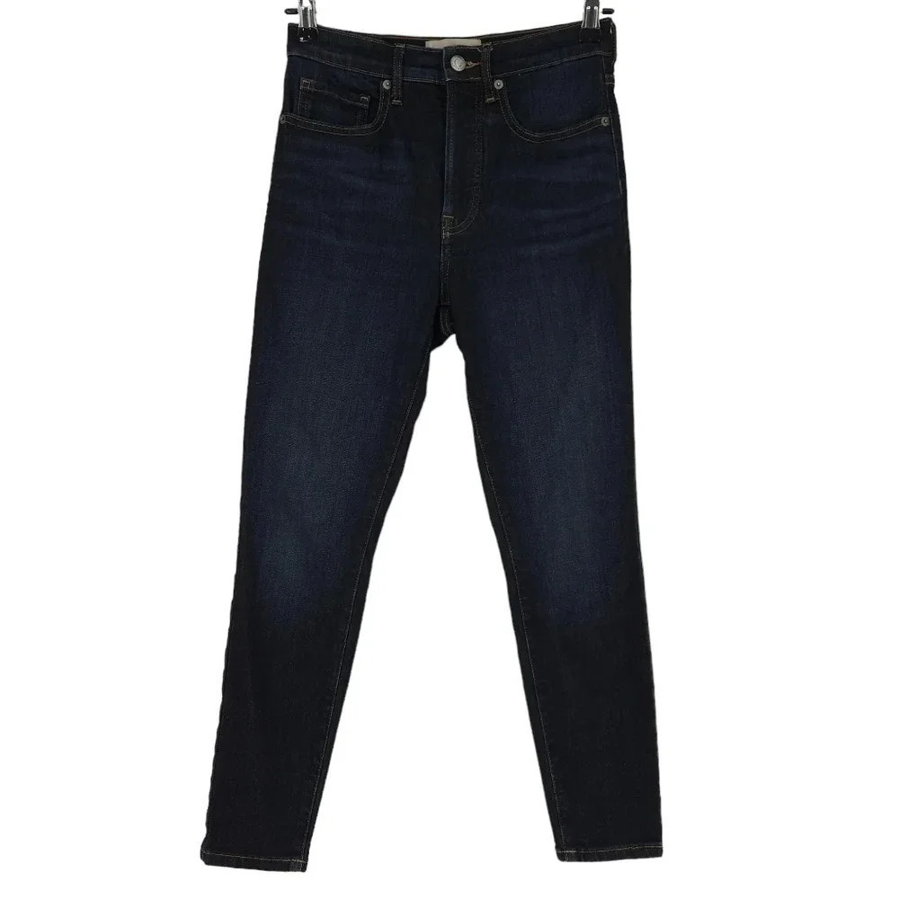 Everlane The High Rise Skinny Ankle Jeans Dark Wash Slim Denim